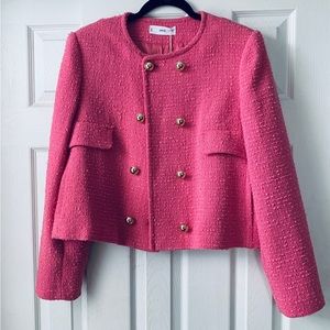 Trendy Pink Mango Blazer